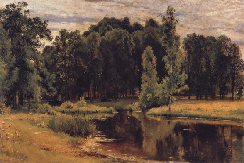 Ivan Shishkin The Pond in the old Flower gardens